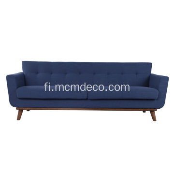 Spires-olohuoneen sohva, joka on verhoiltu villakankaalla